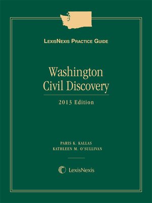 cover image of LexisNexis® Practice Guide: Washington Civil Discovery